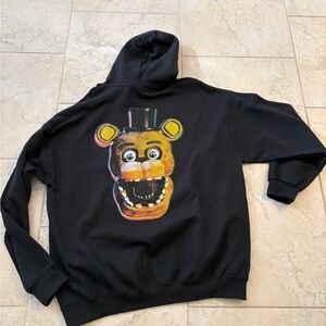 FNAF Black Graphic Hoodie